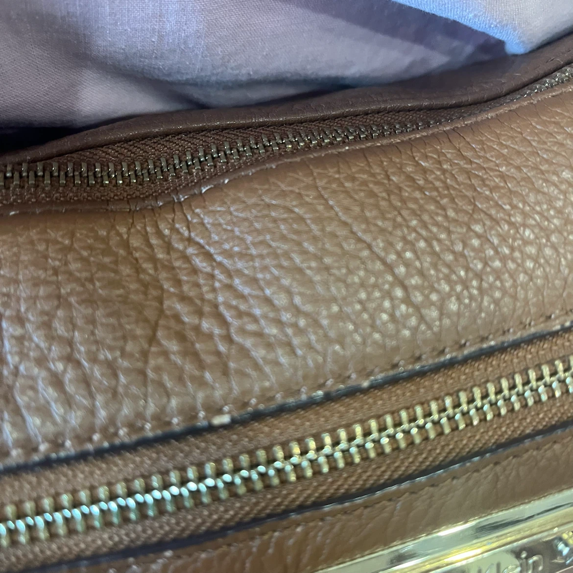 Calvin Klein Brown Leather Shoulder Bag - photo 5