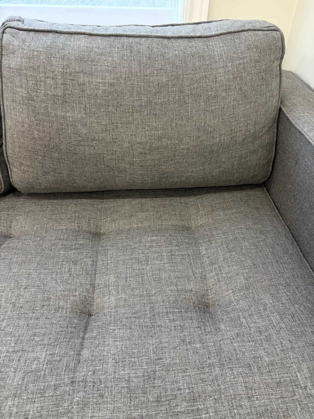 Grey Sectional Sofa with Chaise - photo 2