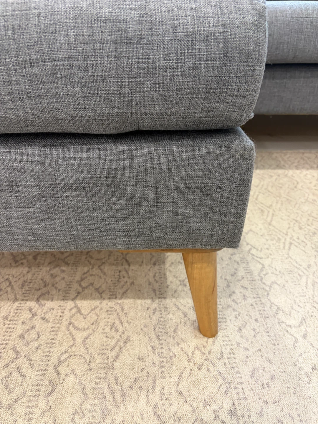 Grey Sectional Sofa with Chaise - photo 4