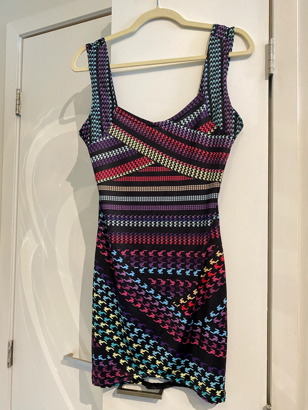 Rainbow bandage mini dress medium - photo 5