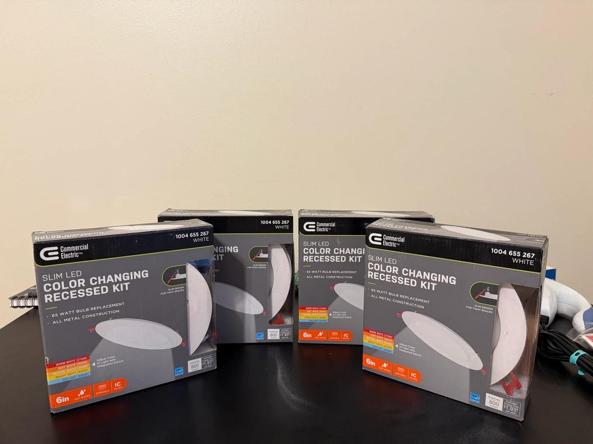Commercial Electric Slim LED Color Changing Recessed Kit