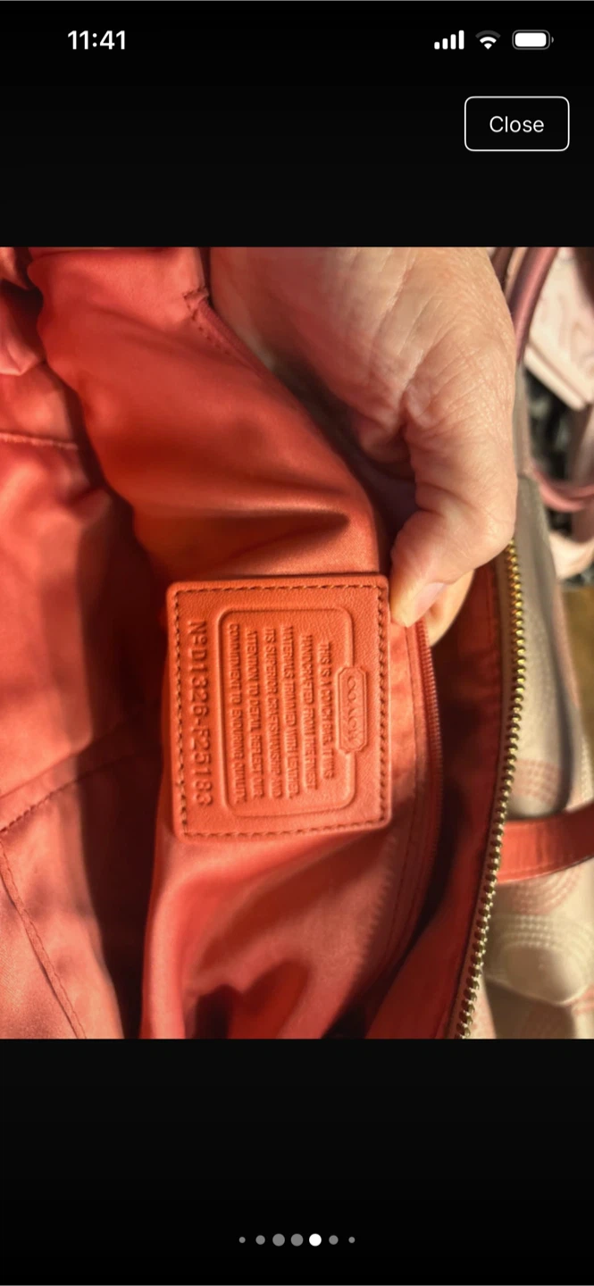 Coach Canvas & Leather Shoulder Bag - photo 3