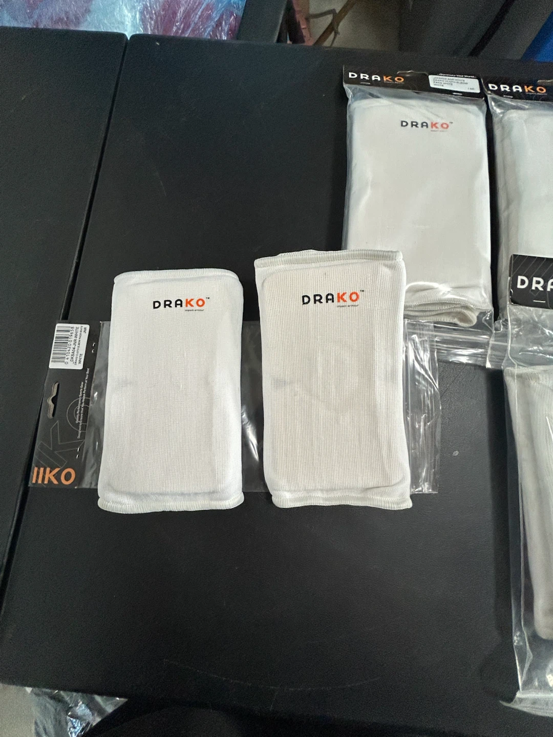 DRAKO Cloth Elbow Pads - White - JNR - photo 4