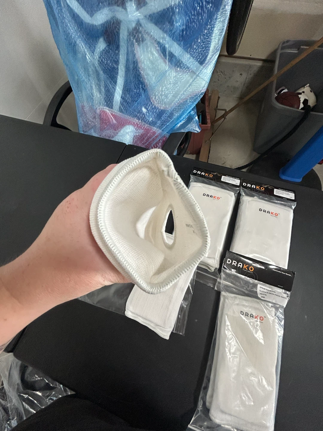 DRAKO Cloth Elbow Pads - White - JNR - photo 5