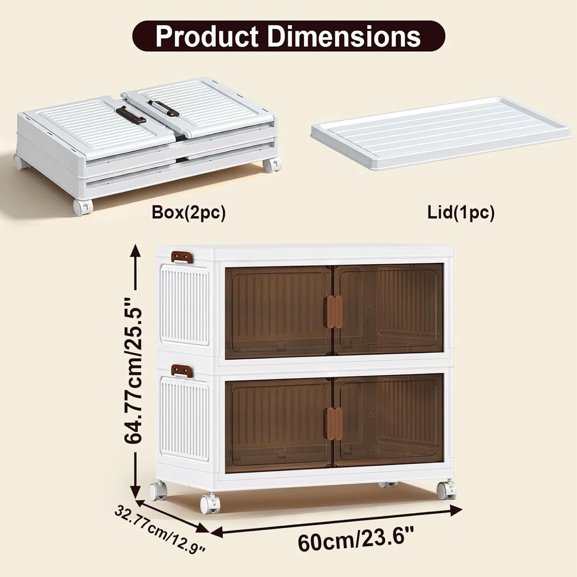 Brand New Stackable Storage Bins With Lids - photo 3