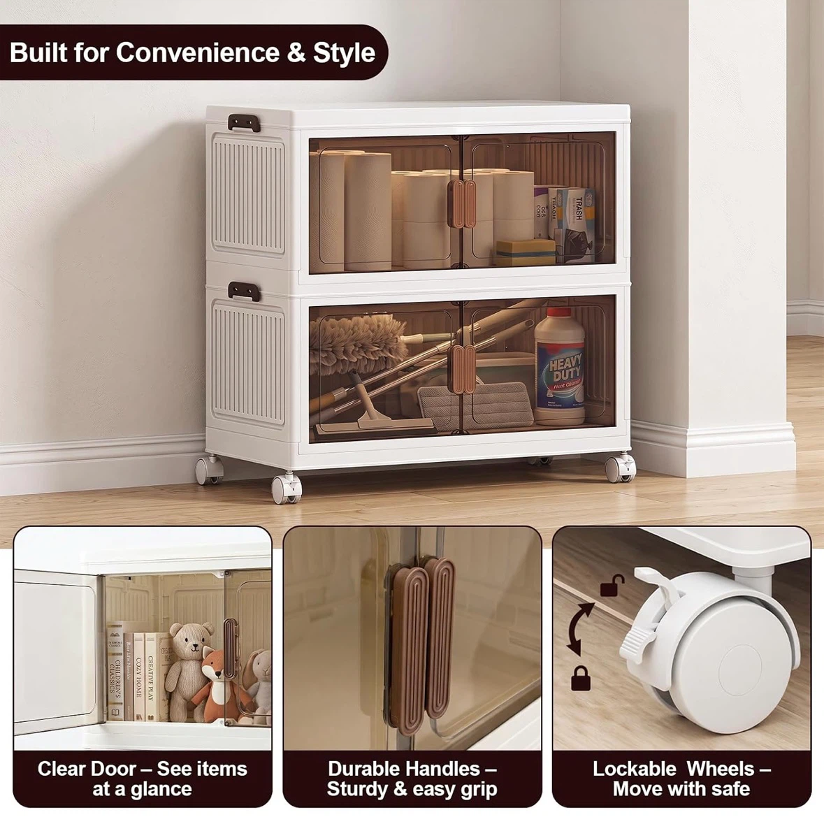 Brand New Stackable Storage Bins With Lids - photo 5