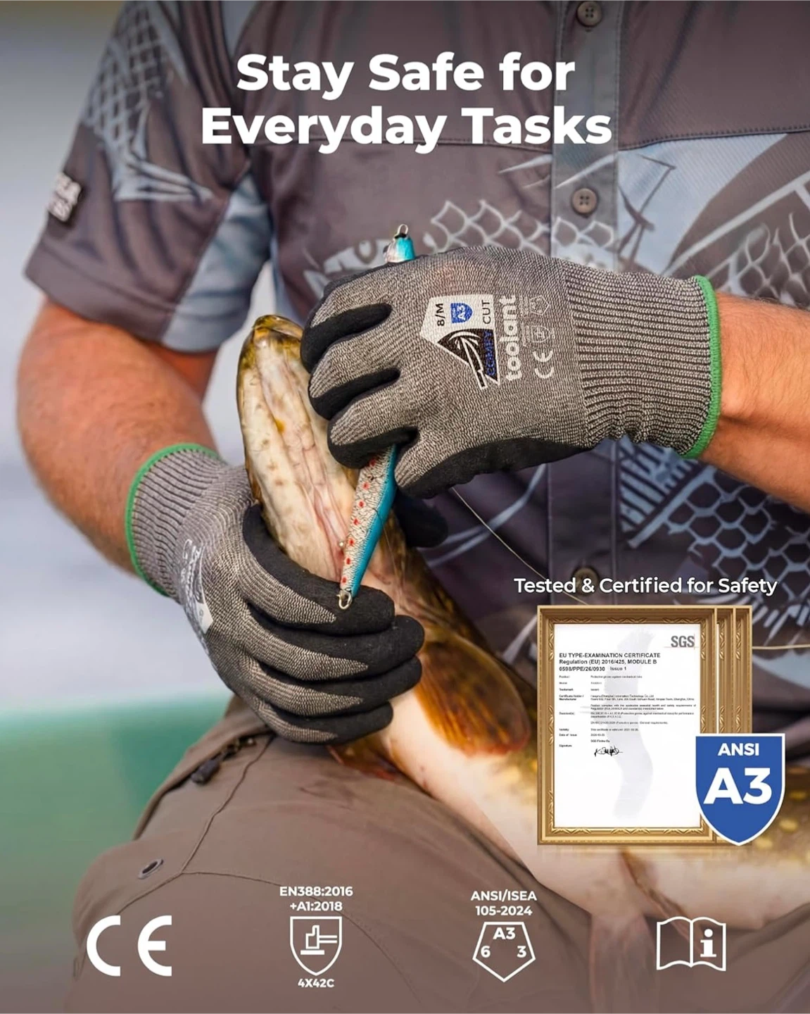 Brand New toolant ComfyCut ANSI A3 Cut Resistant Gloves - photo 2