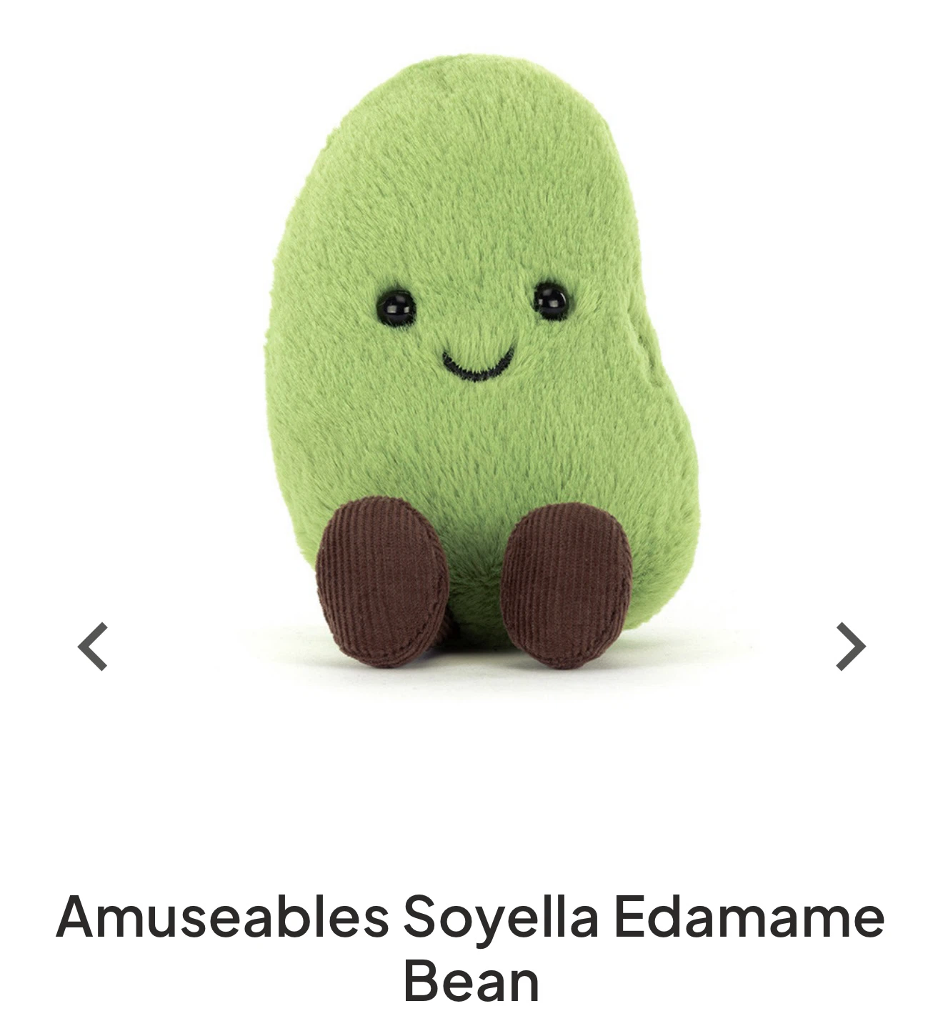 Jellycat Amuseables Soyella Edamame Bean Plush Toy - photo 2