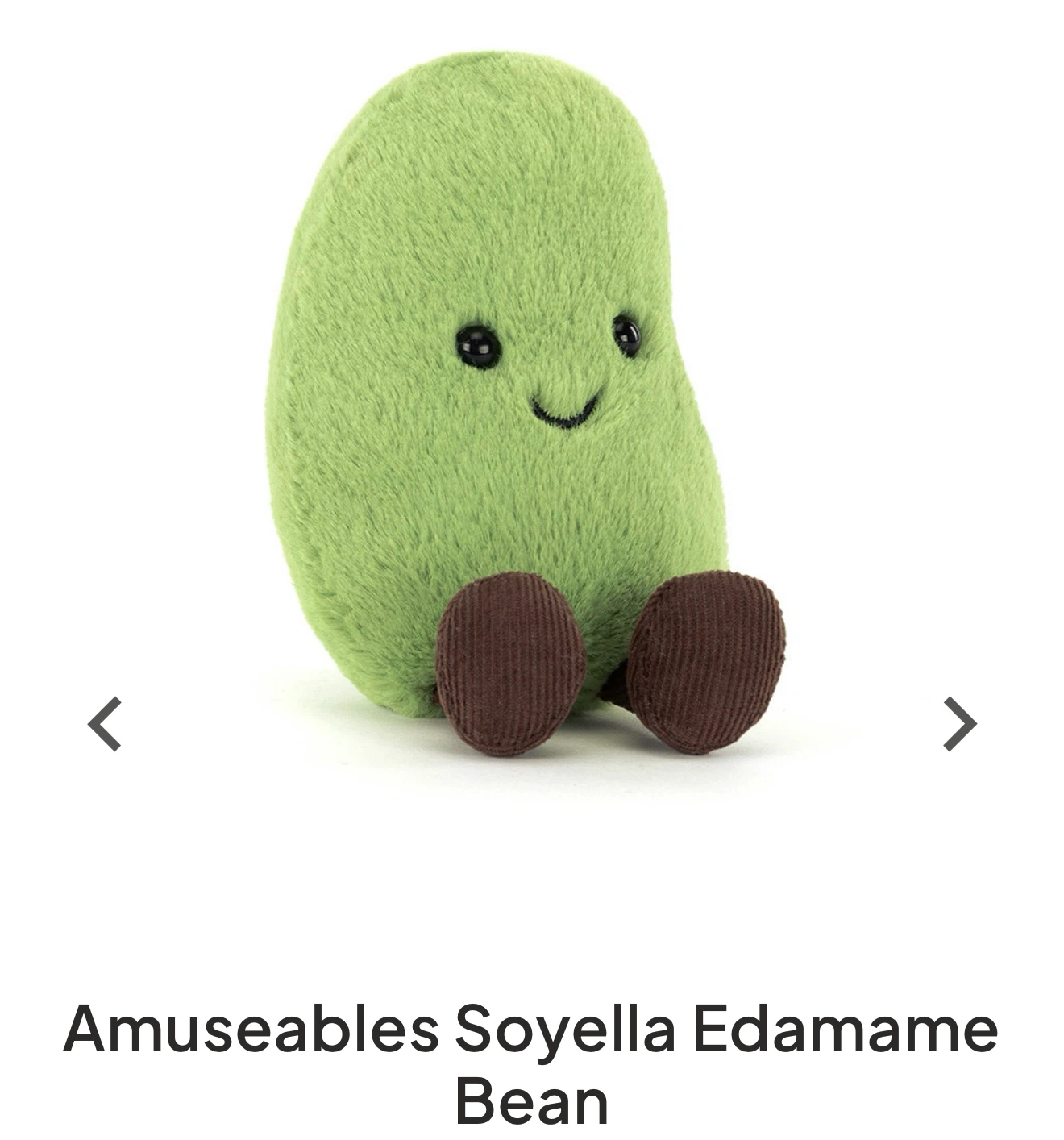 Jellycat Amuseables Soyella Edamame Bean Plush Toy - photo 3