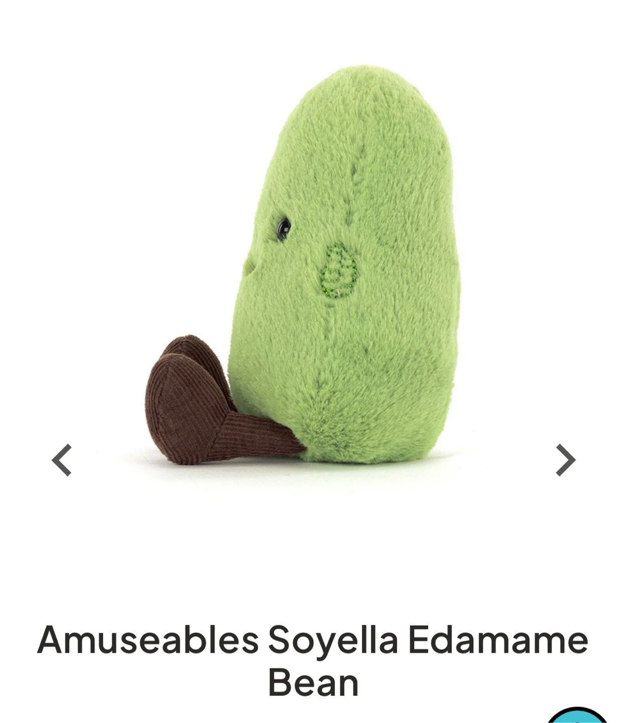 Jellycat Amuseables Soyella Edamame Bean Plush Toy - photo 4