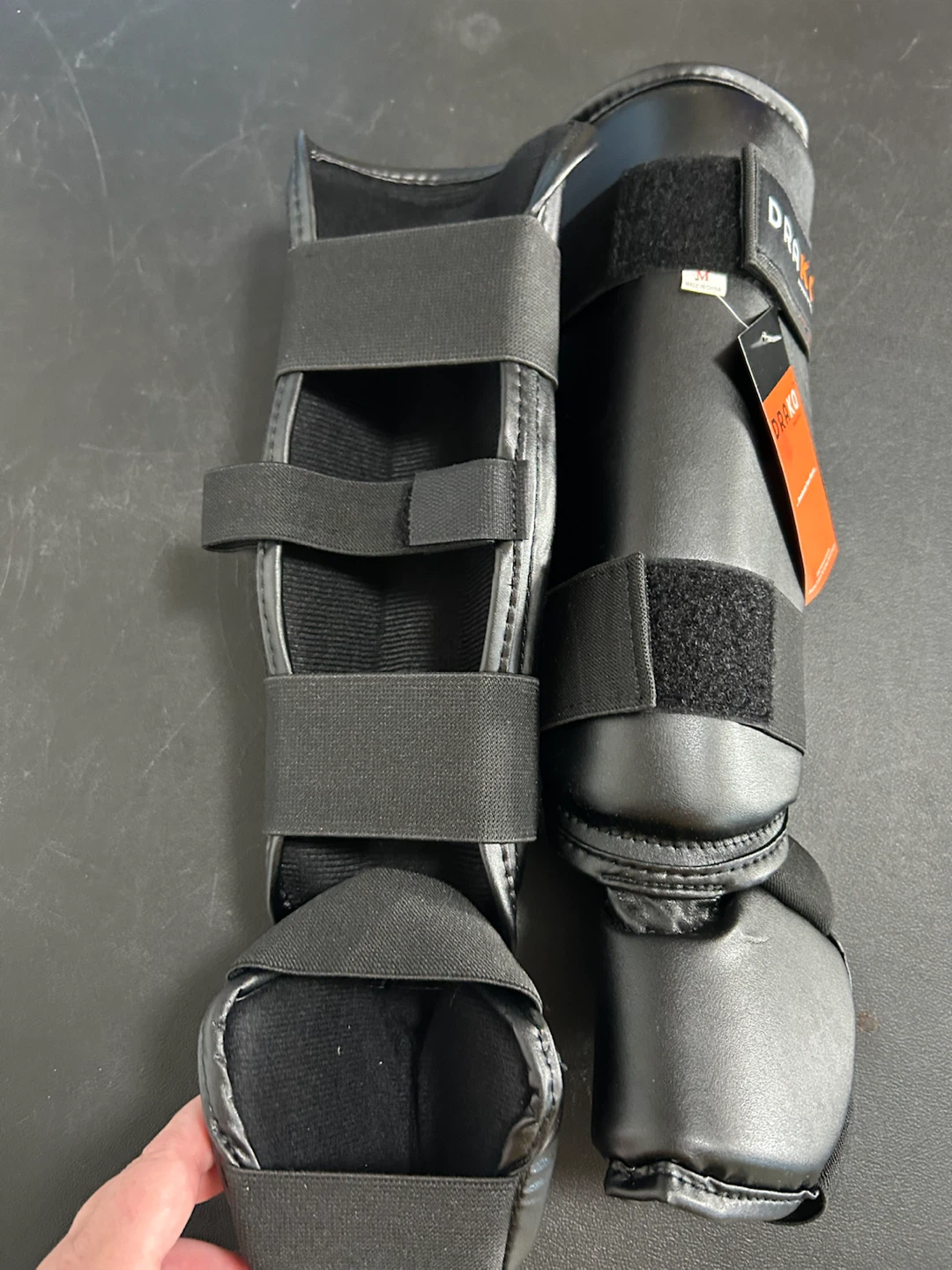 DRAKO Comp Vinyl Shin Instep Guards Black Medium - photo 5