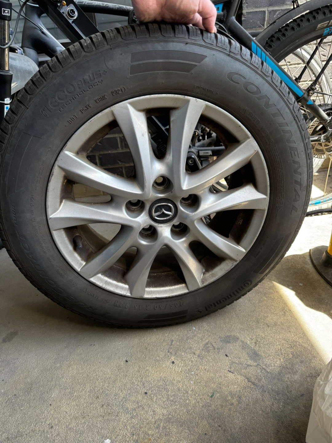 Set of 16” OEM Mazda rims with tires