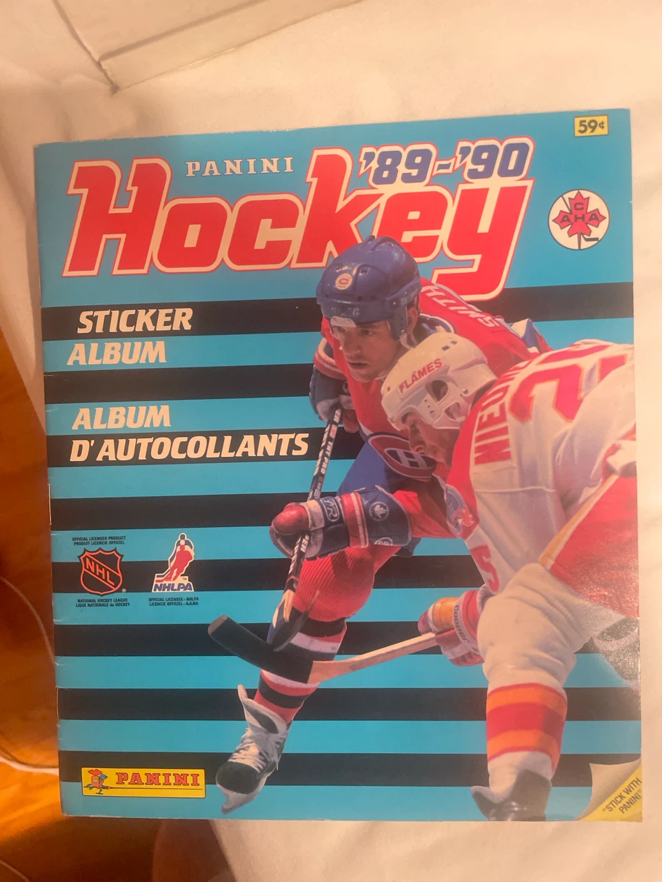 89-90 hockey sticker book