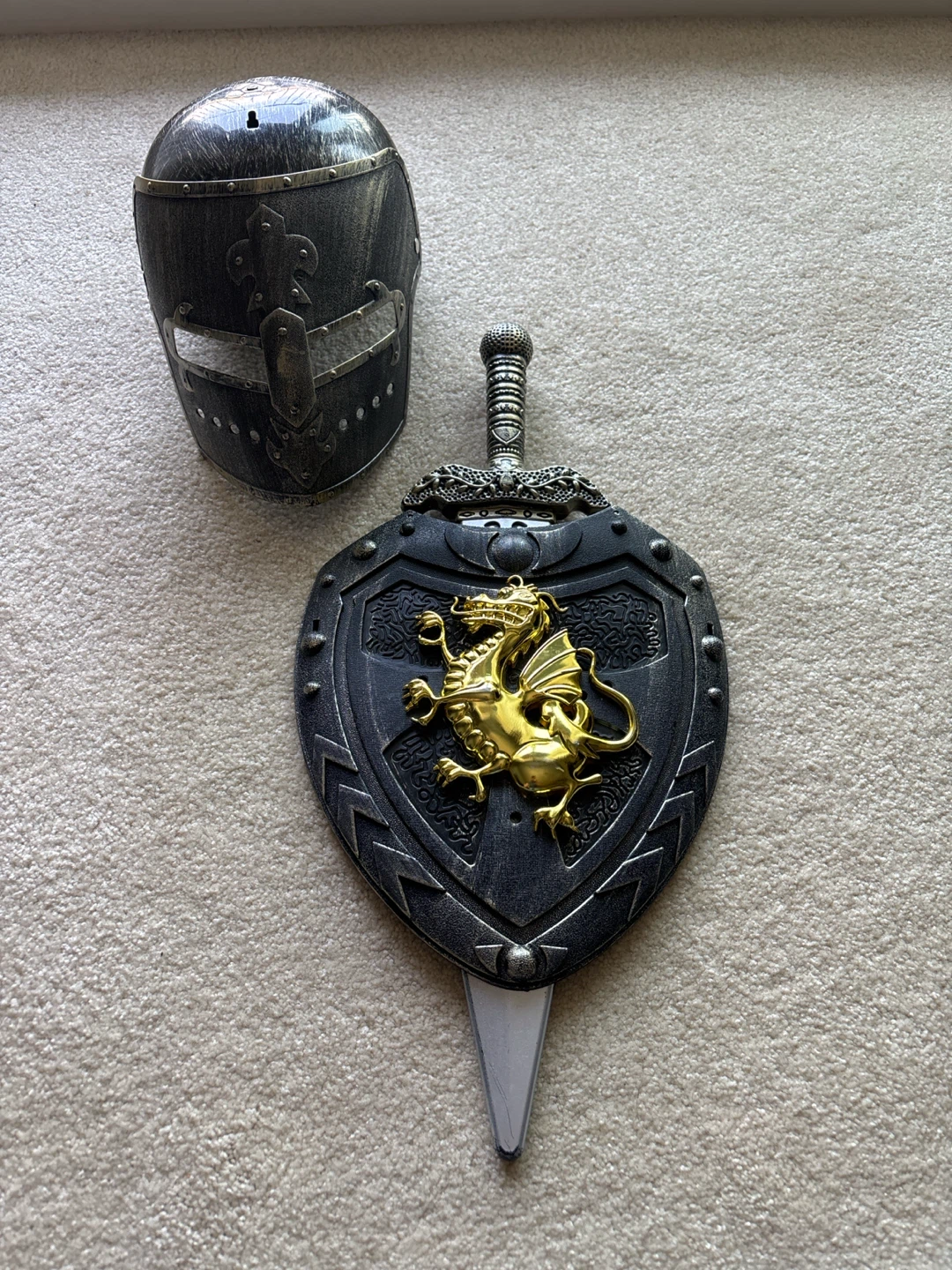 Like-New Kids Dragon Knight Costume Set (Fits ~5 Years Old) - photo 3