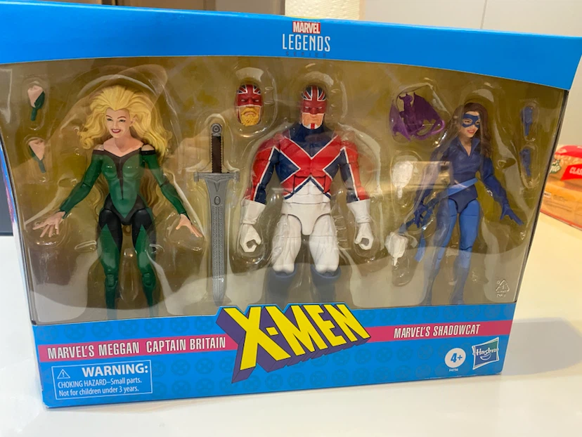 Marvel Legends X-Men Captain Britain, Meggan & Shadowcat Set