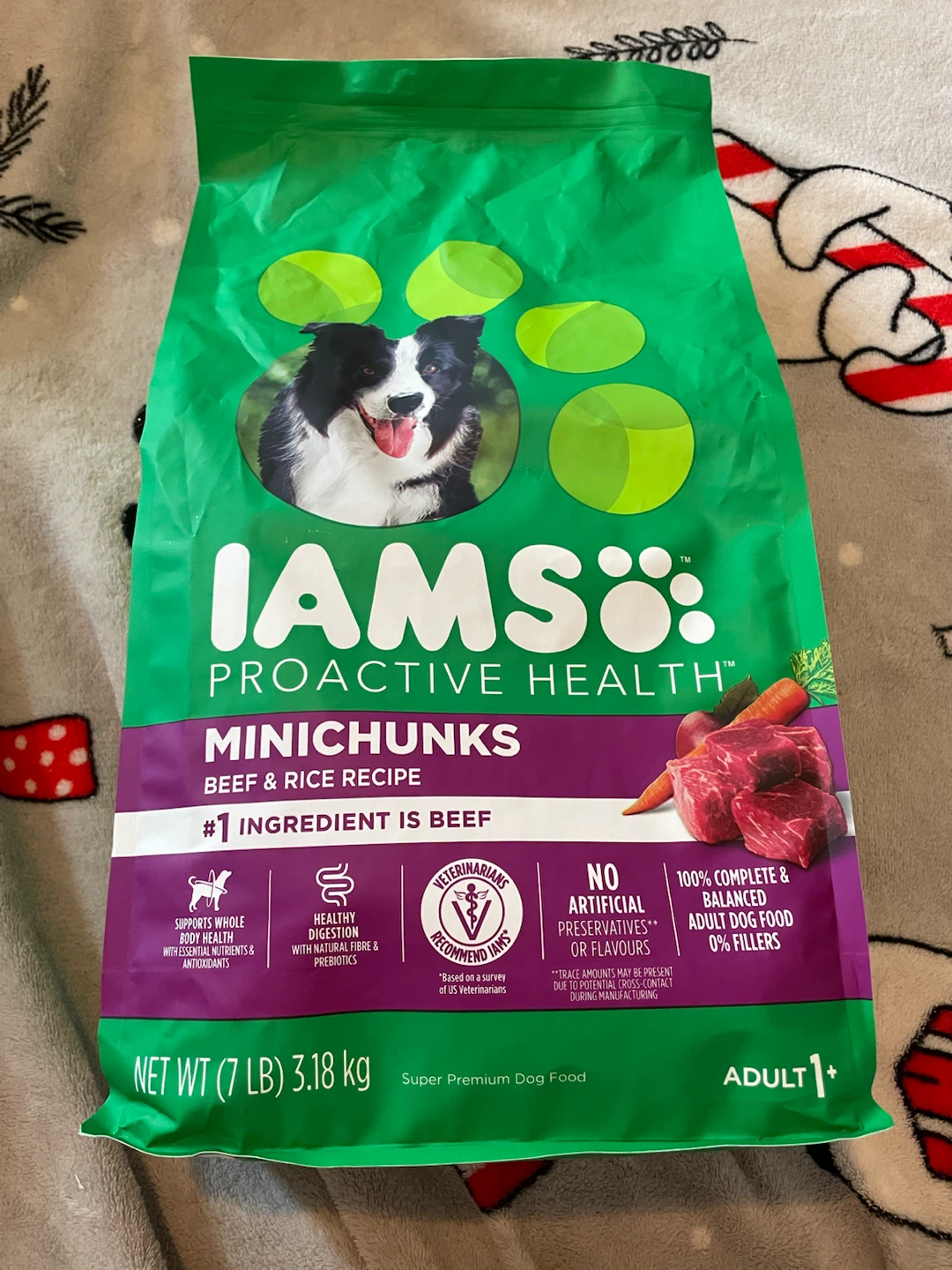 IAMS Brand New Dog Food-7lbs Beef & Rice