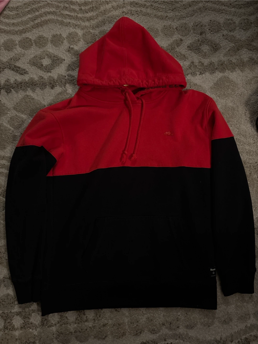 Roots Hoodie - Red/Black - Size S/P