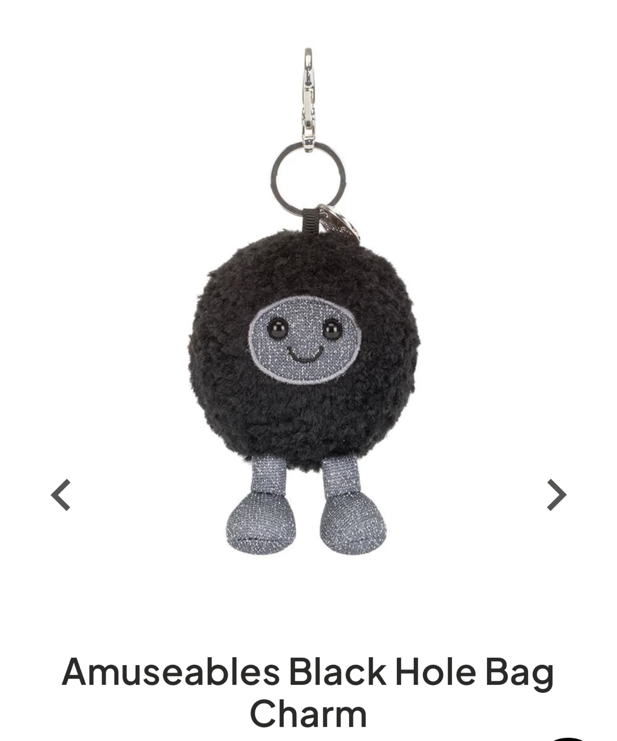 Jellycat Amuseables Black Hole Bag Charm - photo 2
