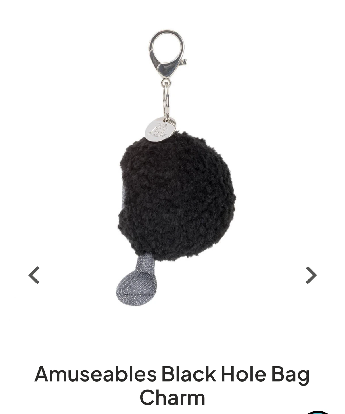 Jellycat Amuseables Black Hole Bag Charm - photo 4