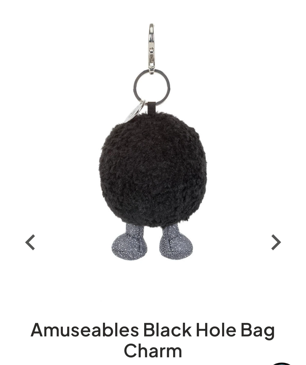 Jellycat Amuseables Black Hole Bag Charm - photo 5