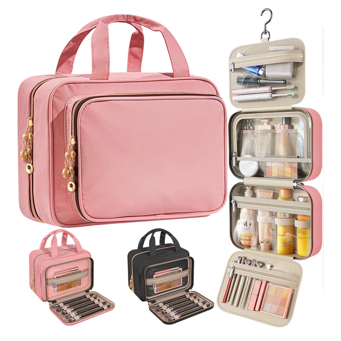 Brand New Pink Travel Toiletry Bag