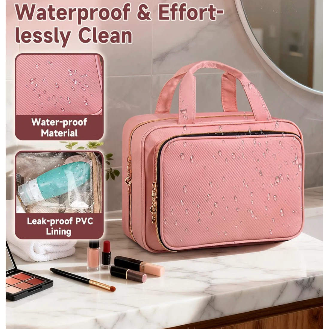 Brand New Pink Travel Toiletry Bag - photo 5