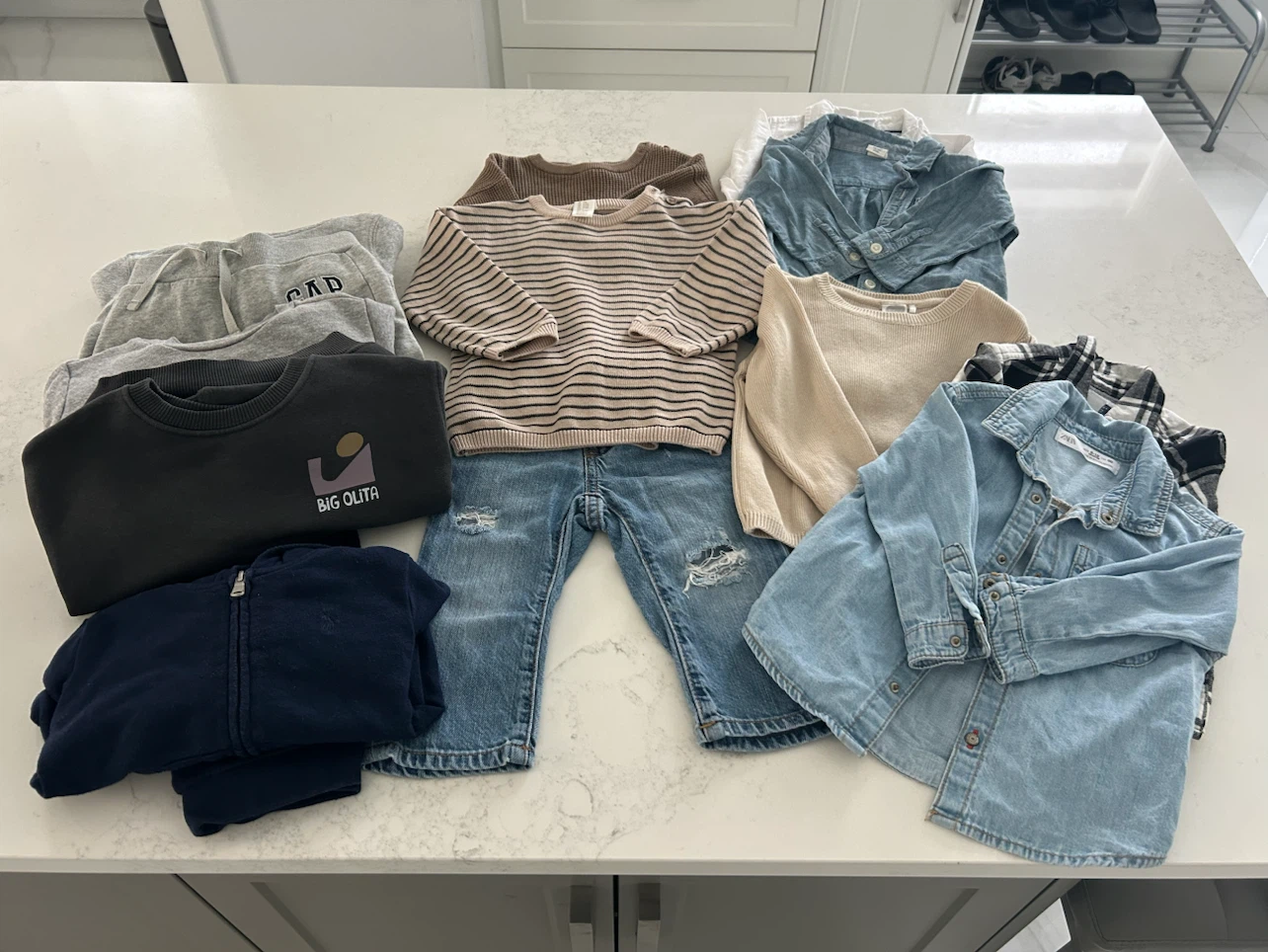 Bundle of Kids' Clothing - Sweaters, Jeans, Shirts