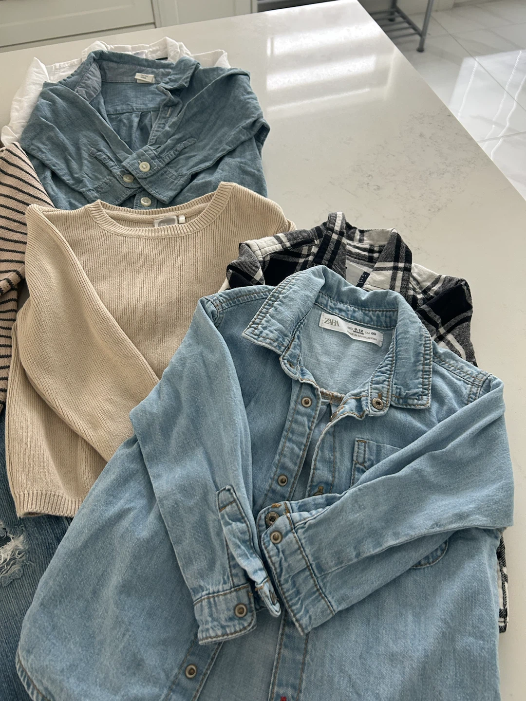 Bundle of Kids' Clothing - Sweaters, Jeans, Shirts - photo 4