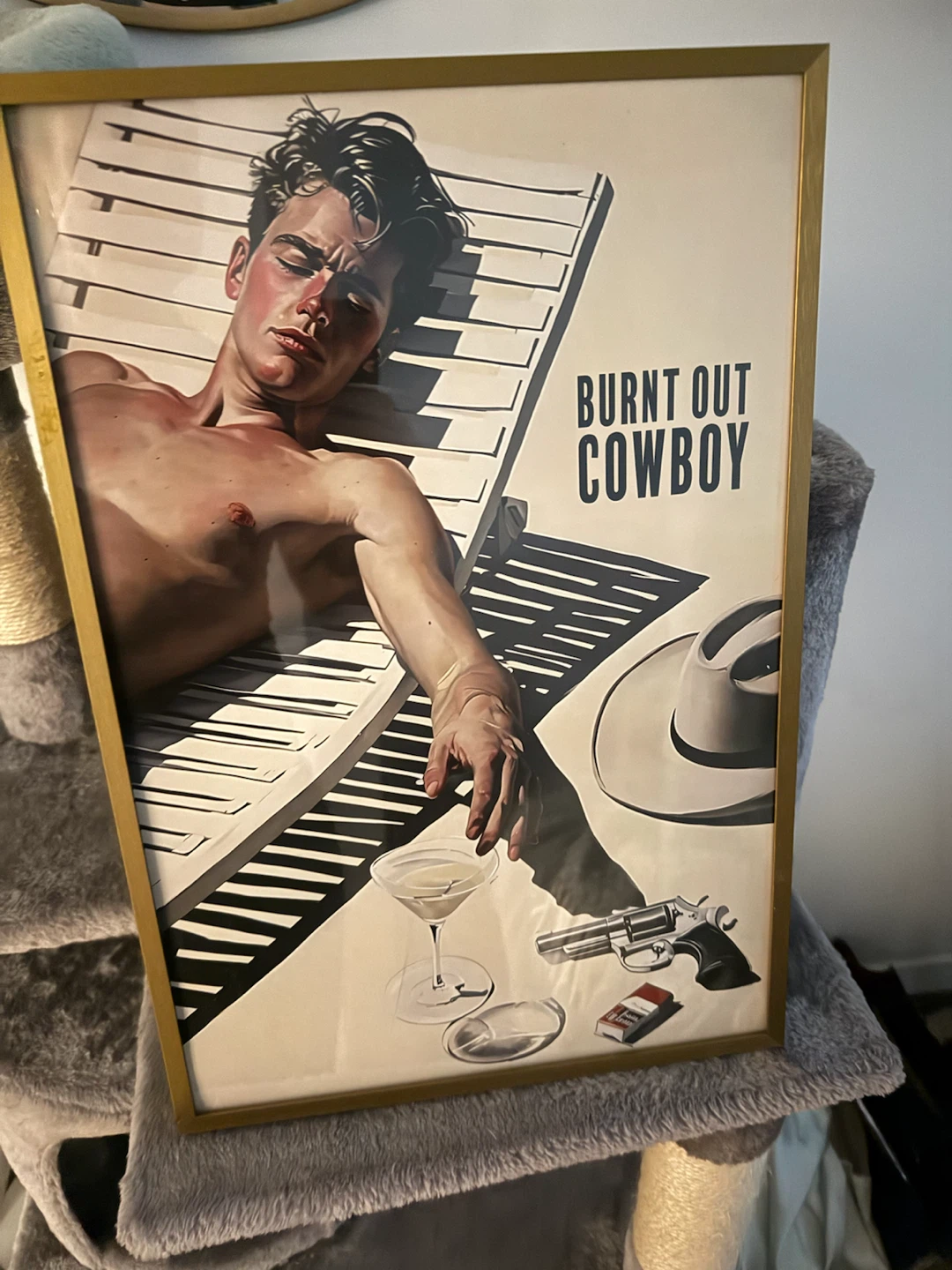 Framed "Burnt Out Cowboy" Art Print