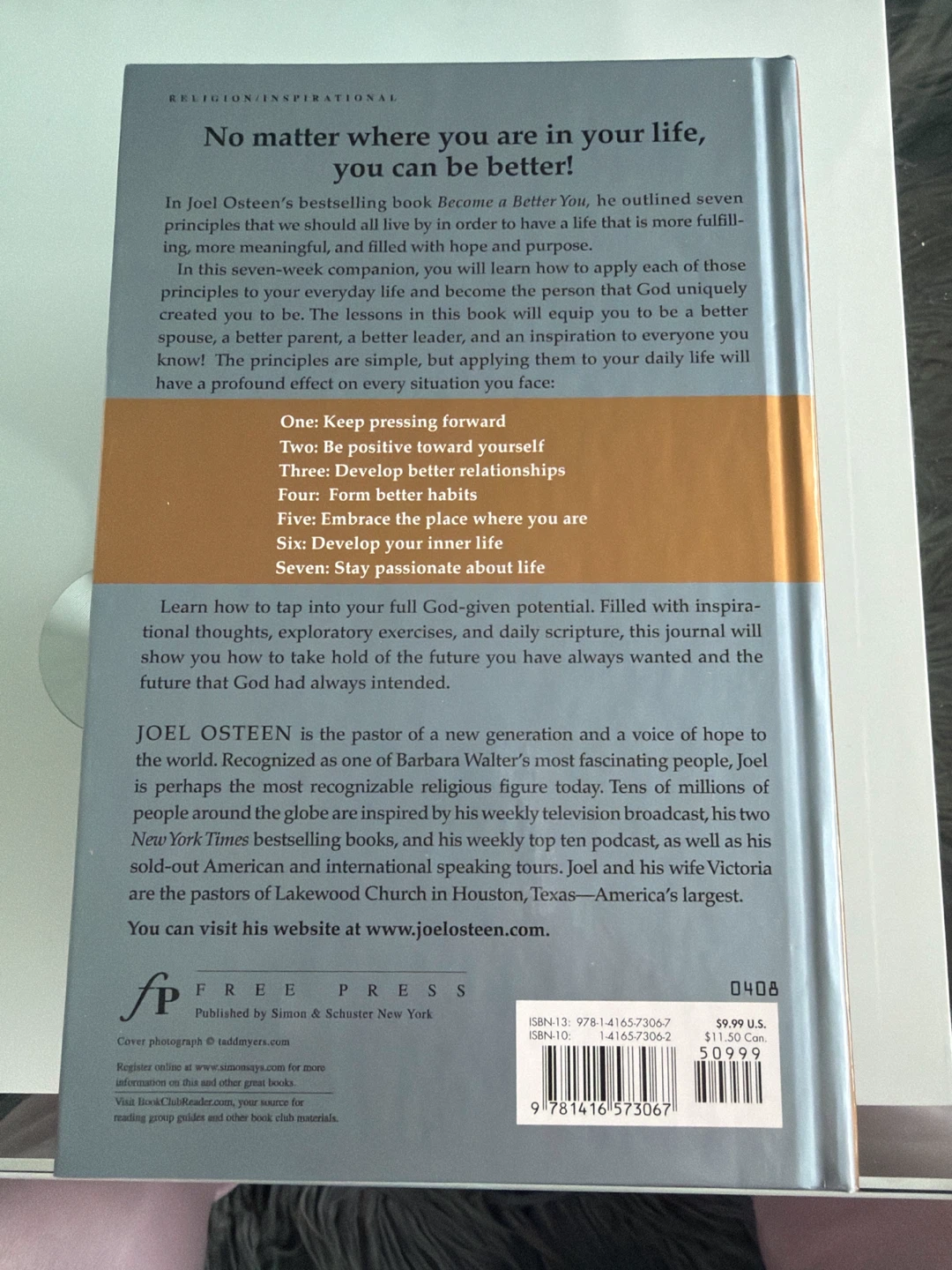 Joel Osteen Become a Better You JOURNAL - photo 2