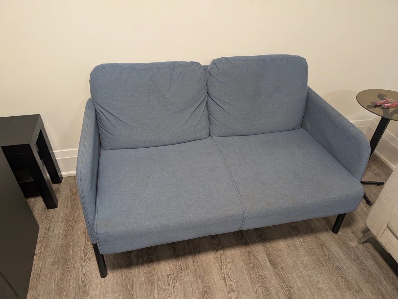 IKEA GLOSTAD Loveseat Sofa Blue - photo 3