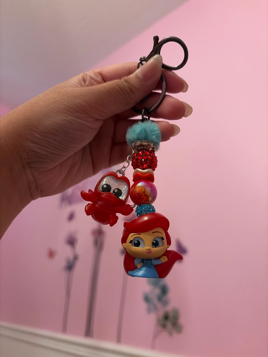 Disney The Little Mermaid Ariel & Flounder Keychain - photo 2