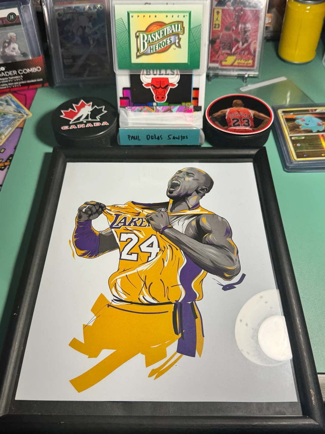 Framed Kobe Bryant "24" Lakers Art Print