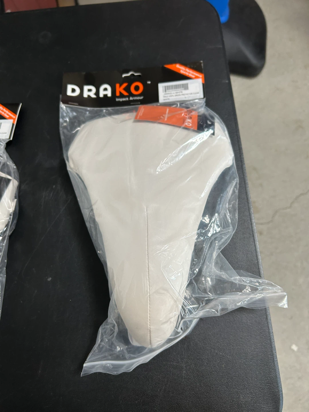 Drako Impact Armour Male Vinyl Groin Protector - White, Size L