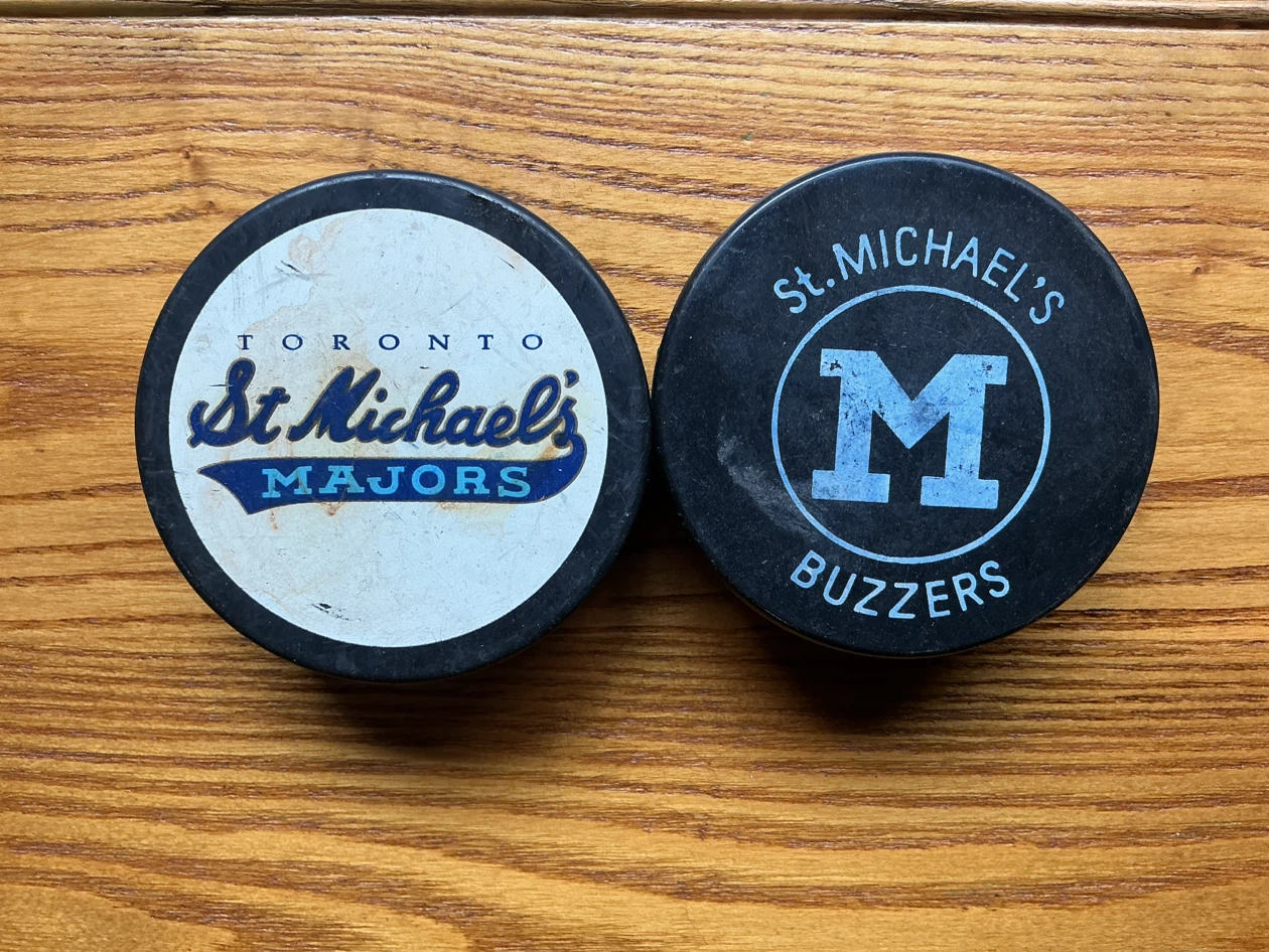 St. Michael's Majors & Buzzers Hockey Pucks