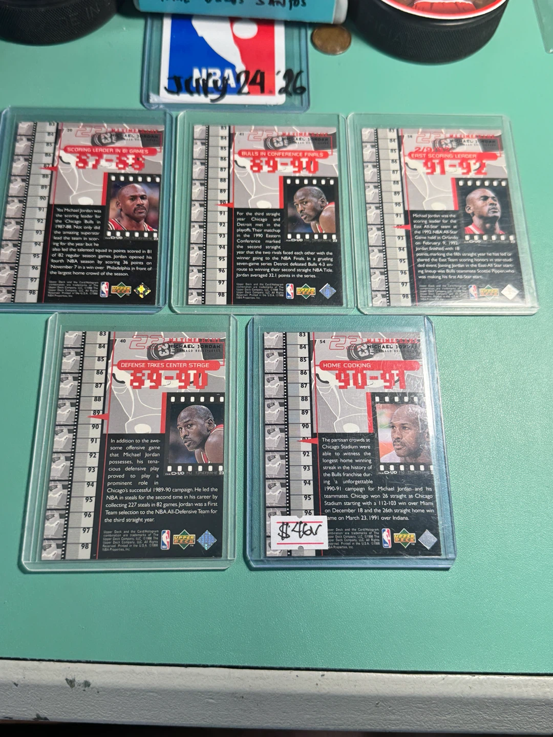 Upper Deck Michael Jordan 5-Card Lot - photo 3