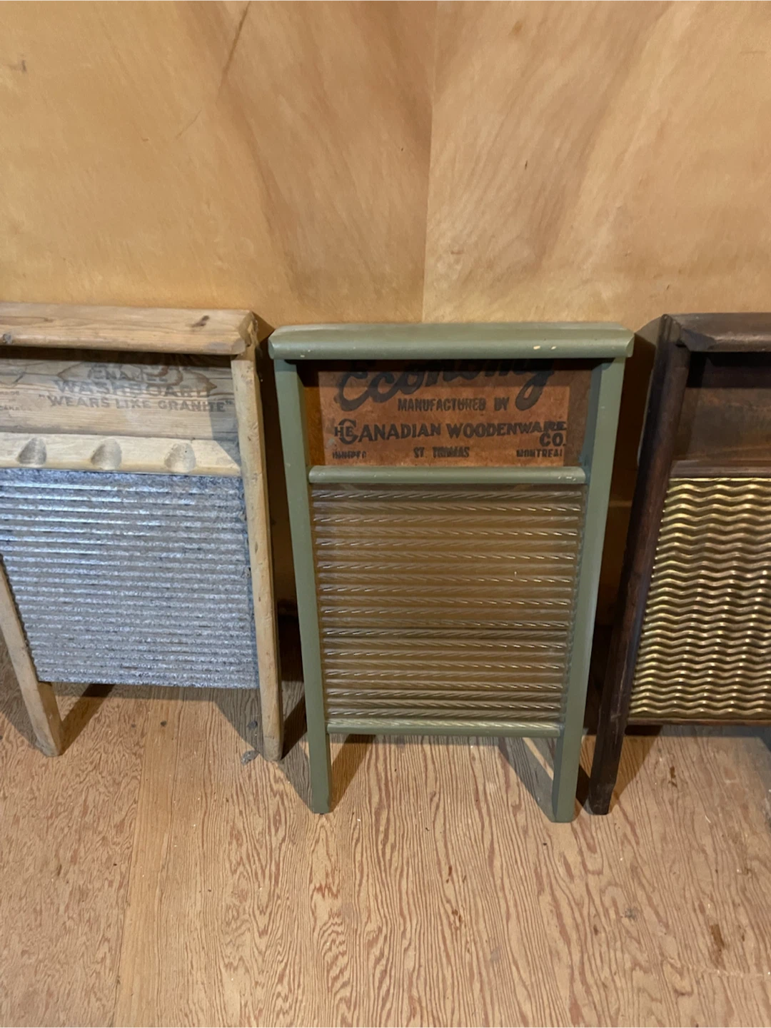 $40 ea Antique Washboards by Canadian Woodenware Co.
