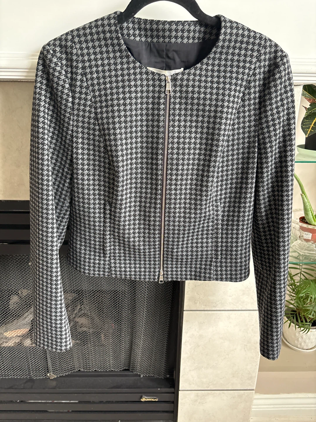 BOSS Houndstooth Bomber Jacket - photo 5