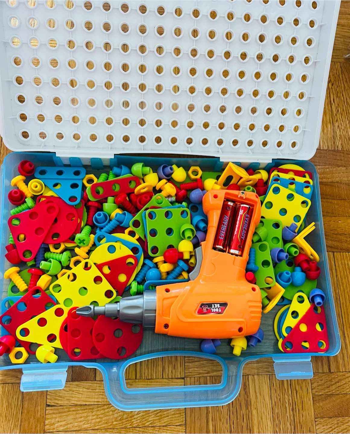 Kids Building Toy Set with Electric Drill