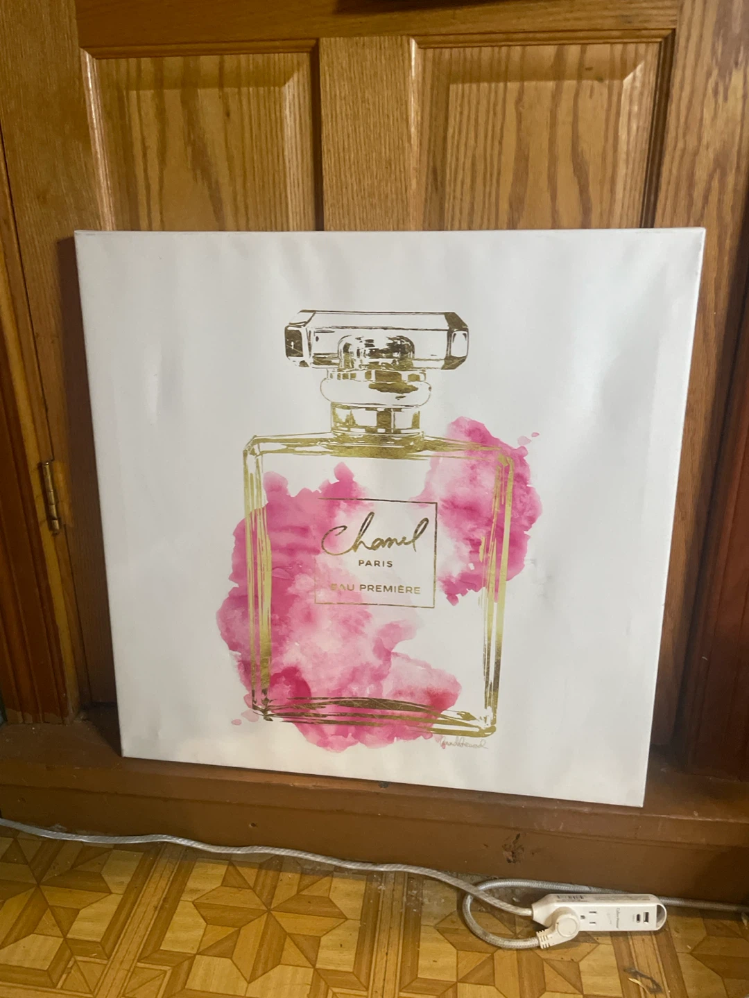 Chanel Paris Eau Premiere Canvas Wall Art