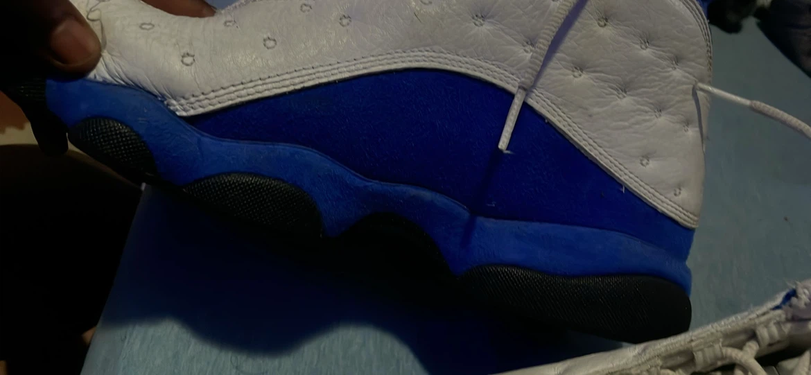 Air Jordan 13 White/Blue Sneakers - photo 3