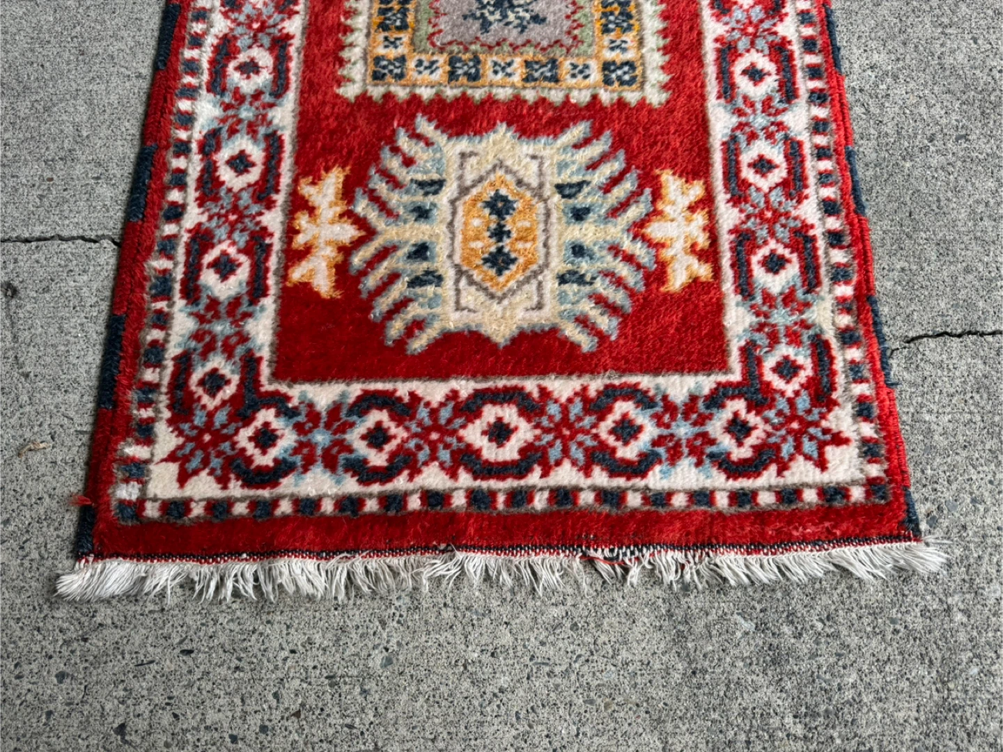 Vintage Kazak Tribal Runner Wool Rug - photo 2
