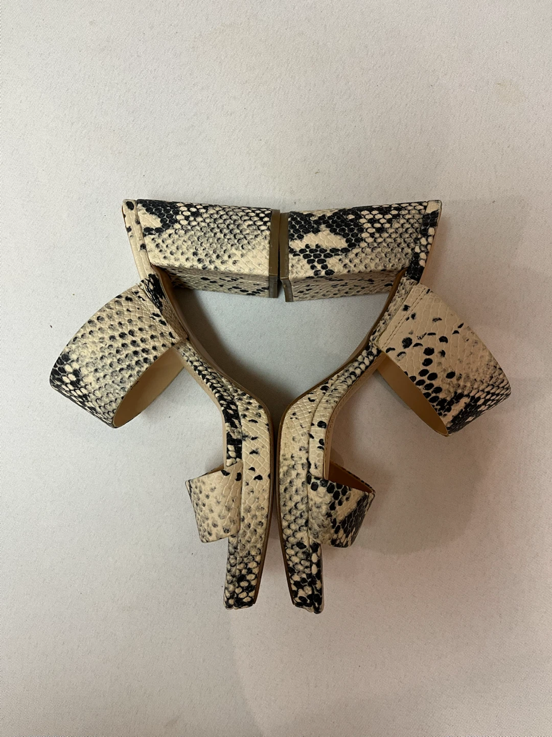 7 - BP. Snake Print Block Heel Mules - photo 2