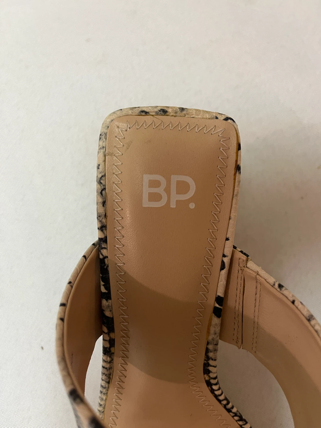 7 - BP. Snake Print Block Heel Mules - photo 4