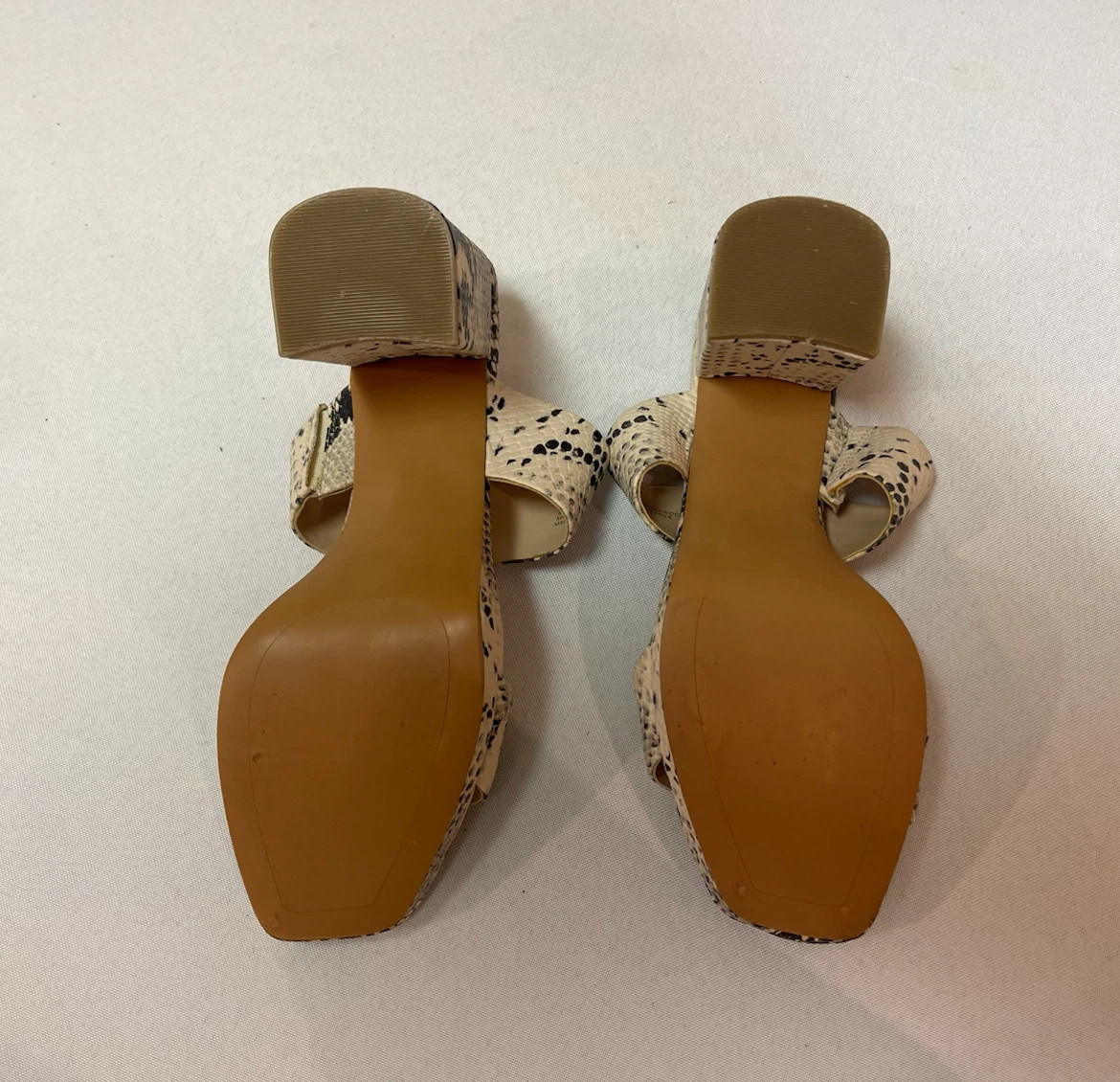 7 - BP. Snake Print Block Heel Mules - photo 5
