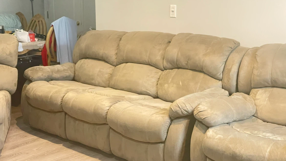 Reclining L shaped Sofa Set - negotiatiable price