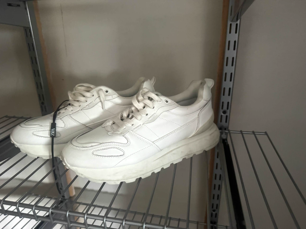 New ZARA White Chunky Sneakers size 8