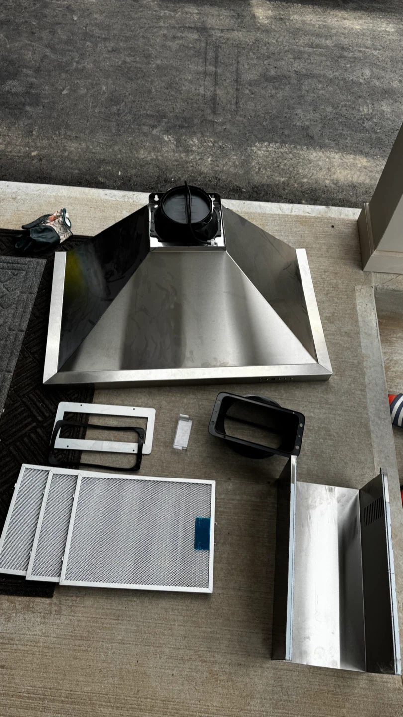 Stainless steel range hood