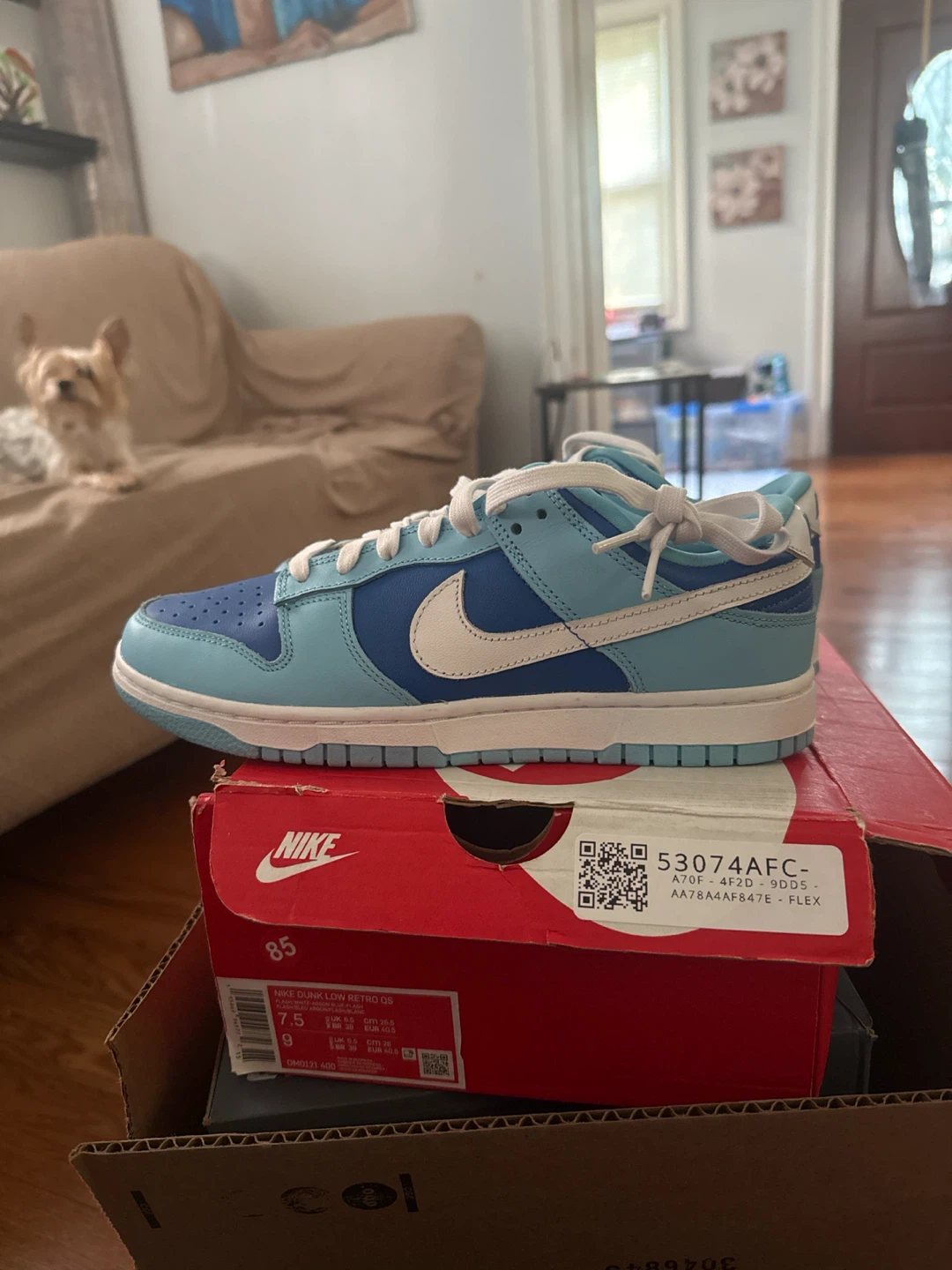 Nike Dunk Low Retro QS (US 7.5) "Ocean Bliss"