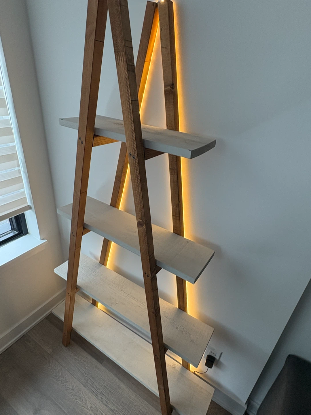 Ladder Shelf with Integrated LED Lighting - photo 2